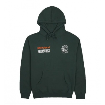 PLEASURES TB 03 HOODIE VERDE 2