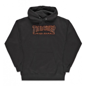 THRASHER OUTLINED HOODIE NEGRO