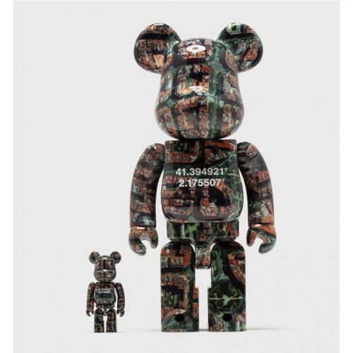 BEARBRICK GRANT BARCELONA 400 MULTICOLOR