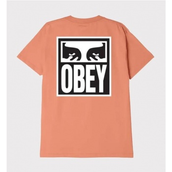 OBEY EYES ICON 2 TEE CORAL