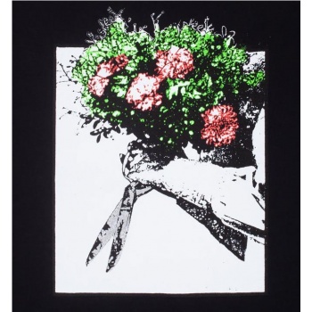 HOCKEY ROSES TEE NEGRO 2