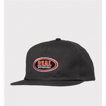 REAL OVAL EMB SNAPBACK GRIS