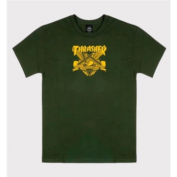 THRASHER EAGLEGRAM TEE VERDE