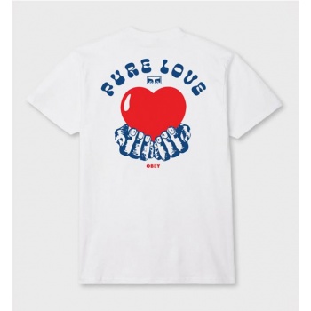 OBEY PURE LOVE TEE BLANCO