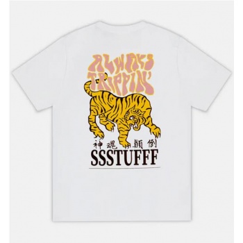 SSSTUFFF TIGER TEE BLANCO