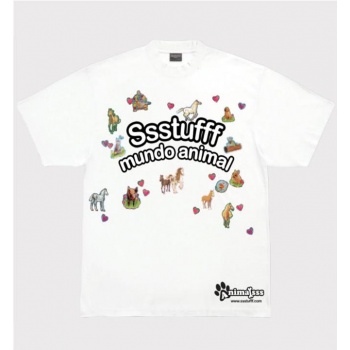 SSSTUFFF PET SHOP TEE BLANCO