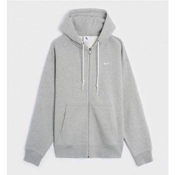 NIKE SOLO SWOOSH FULL-ZIP GRIS