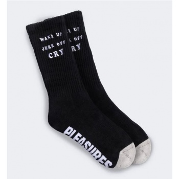 PLEASURES WAKE UP SOCKS NEGRO