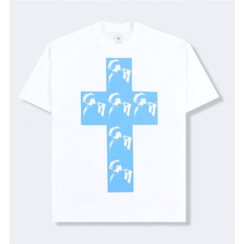 PLEASURES CROSS TEE BLANCO