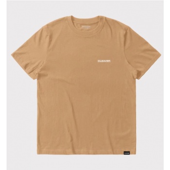 CLEAVER BOX LOGO TEE BEIGE