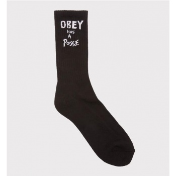 OBEY HAS A POSSE SOCK NEGRO