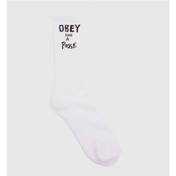 OBEY HAS A POSSE SOCK BLANCO