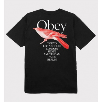 OBEY BIRD TEE NEGRO