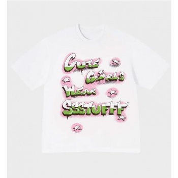 SSSTUFFF CUTE GIRLS TEE BLANCO