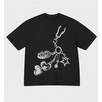 SSSTUFFF CHAIN TEE NEGRO