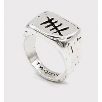 TWOJEYS HOPE RING SILVER PLATA