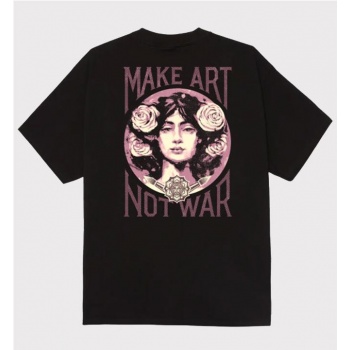 OBEY MAKE ART NO WAR TEE NEGRO