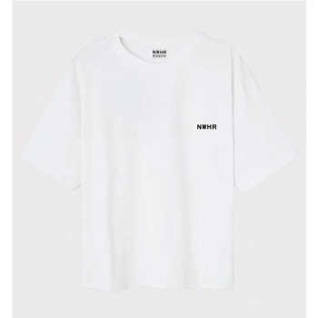 NWHR BASIC CROPPED TEE BLANCO