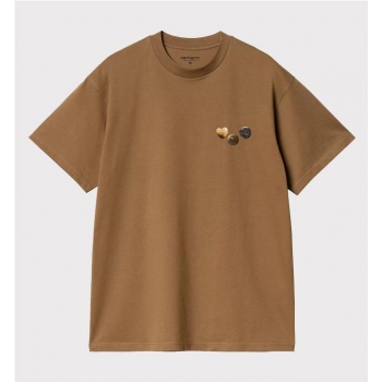 CARHARTT WIP BUTTON TEE MARRON 2