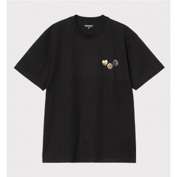CARHARTT WIP BUTTON TEE NEGRO 2