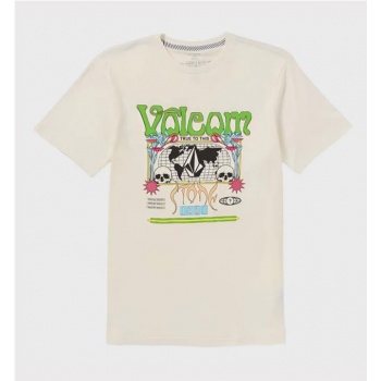 VOLCOM WORLDLY TEE BLANCO ROTO