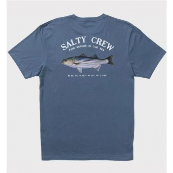 SALTY CREW STRIPER TEE AZUL