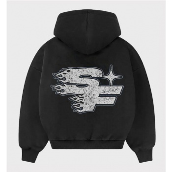 6IXT4OUR SF FADED HOODIE NEGRO