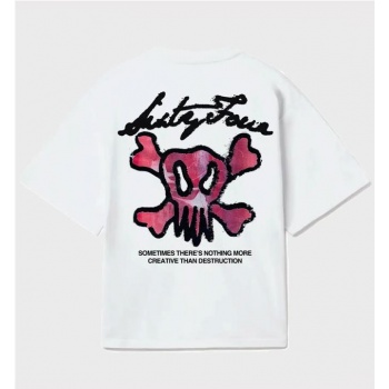 6IXT4OUR COLOURED TEE BLANCO