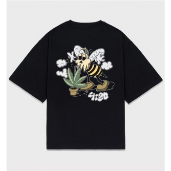 6IXT4OUR BEE HAPPY TEE NEGRO