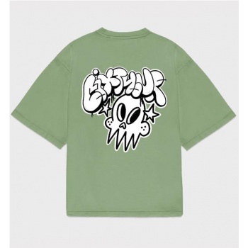 6IXT4OUR GRAFF SKULL TEE...