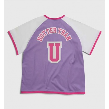 SSSTUFFF STFU CROP TEE VIOLETA