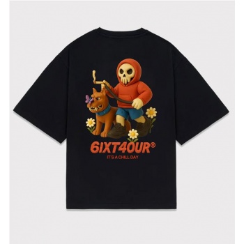 6IXT4OUR CHILL DAY TEE NEGRO