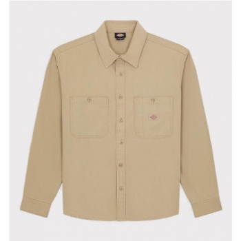 DICKIES CANVAS SHIRT BEIGE1
