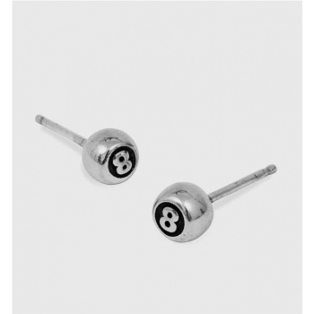 TWOJEYS 8 BALL EARRINGS PLATA