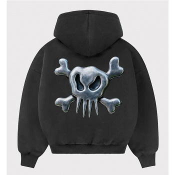 6IXT4OUR STEEL SKULL HOODIE...