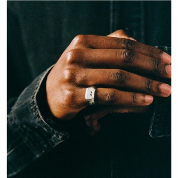 TWOJEYS ELONGATED RING PLATA 2