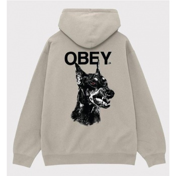 OBEY DOBERMAN HOODIE BEIGE1