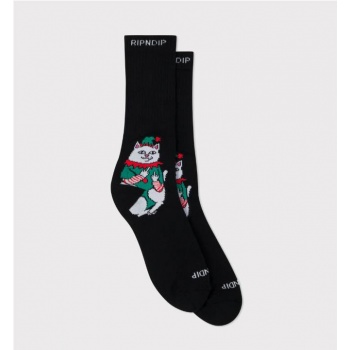 RIPNDIP NERMAL ELF SOCKS NEGRO