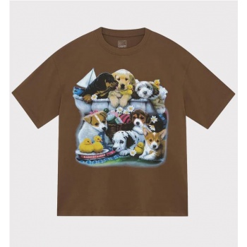 RASSVET PUPPIES TEE MARRON