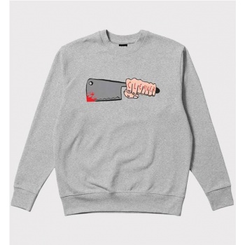 CLEAVER FIST CREWNECK GRIS