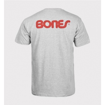 BONES SWISS TEXT TEE GRIS