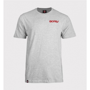 BONES SWISS TEXT TEE GRIS 2