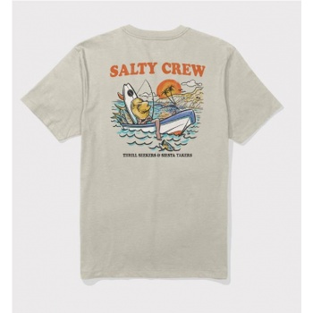 SALTY CREW DOWN TIME TEE GRIS