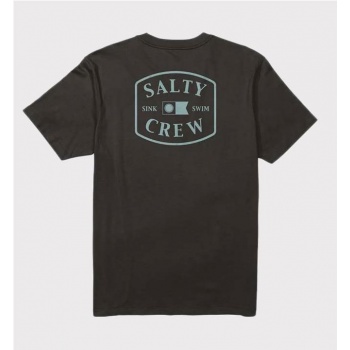 SALTY CREW CAPTIALS TEE NEGRO