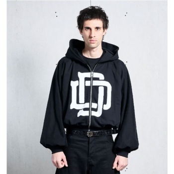 DAME MONOGRAM ZIPPER NEGRO