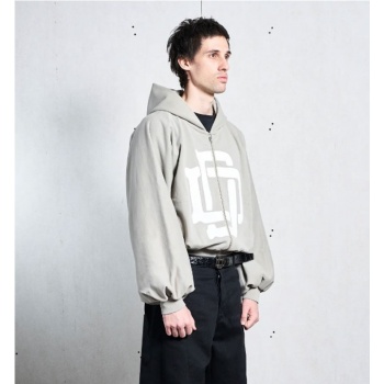 DAME MONOGRAM ZIPPER GRIS 2