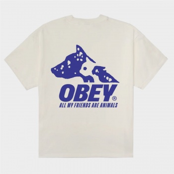 OBEY ANIMALS TEE BLANCO