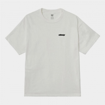 OBEY BOUNCE PIGMENT TEE BLANCO 2