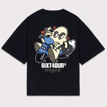 6IXT4OUR FIRST LOVE TEE NEGRO