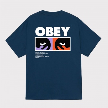OBEY ALWAYS WATCHING TEE AZUL